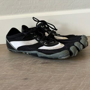 Vibram Five Fingers Speed Black White Lace Up Running Shoes Men's 10.75 US 43 EU